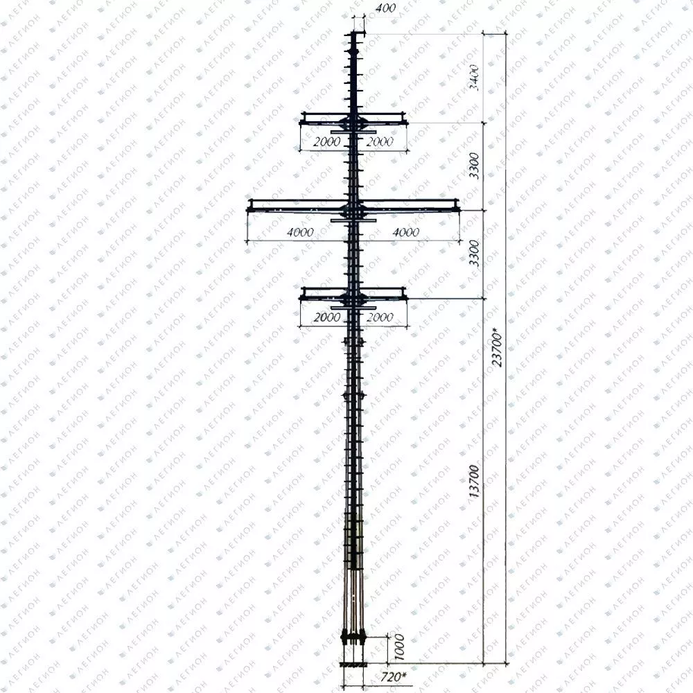 Многогранная опора ПМ110-4